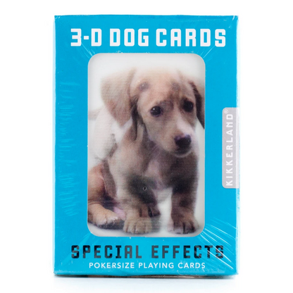 3-D Playing Cards Dogs