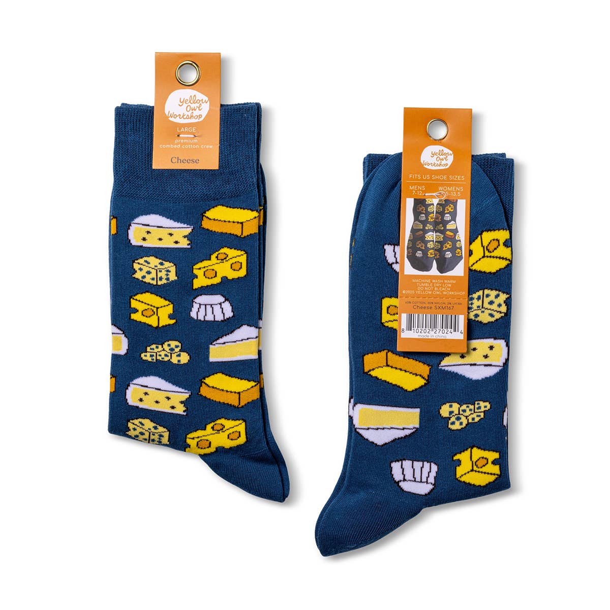 Cheese - Large Crew Socks