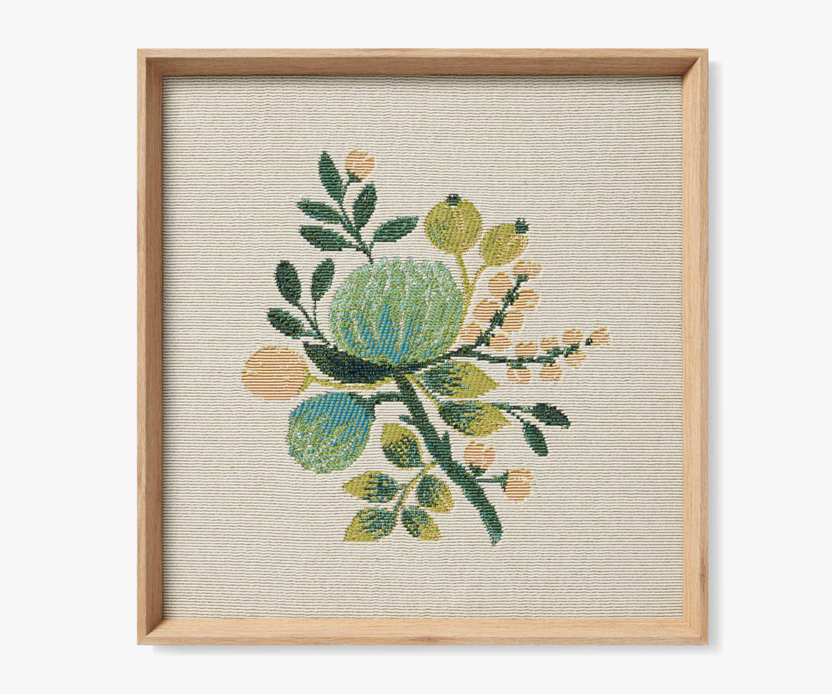 Framed Wall Art - Blue Botanical