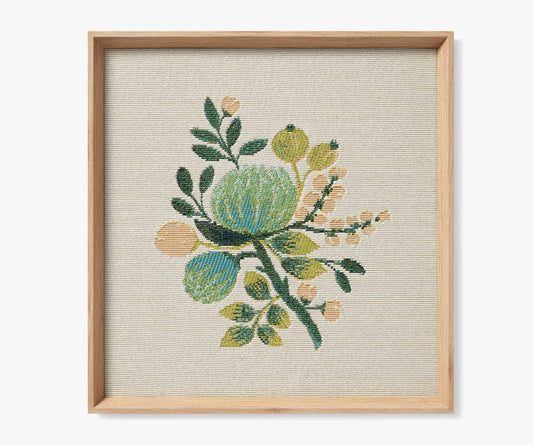 Framed Wall Art - Blue Botanical