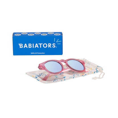 Babiators Original Mirrored Keyhole Sunglasses - Fuchsia Haze