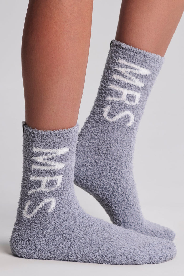 Barefoot Dreams: CozyChic® Mrs Socks - Moonbeam/Pearl - B Social Boutique