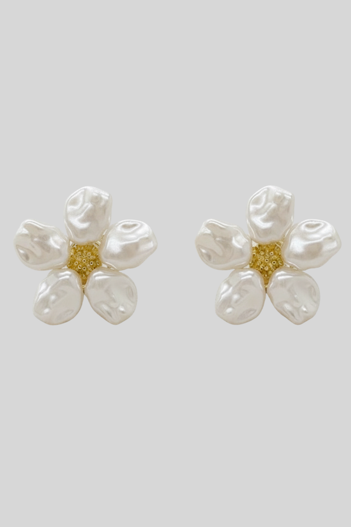 Baroque Pearl Flower Earrings