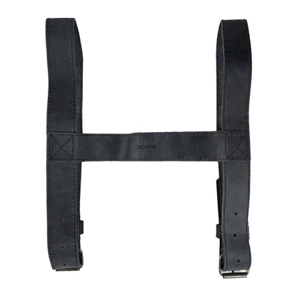 Hide & Drink's versatile Blanket Carrier, crafted from Full Grain Leather, includes adjustable straps, excellent for camping and outdoor activities, embodies artisan craftsmanship from La Antigua Guatemala & Oaxaca Mexico.