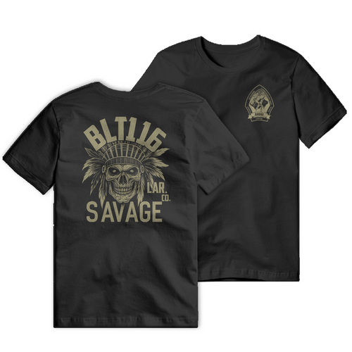 BLT16 Savage Black Tee