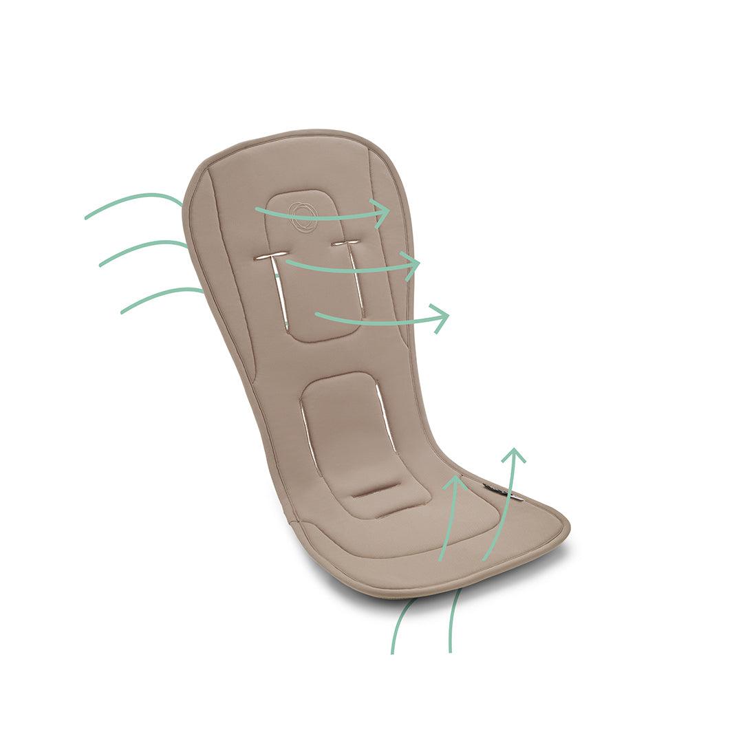 Bugaboo Dual Comfort Seat Liner - Dune Taupe