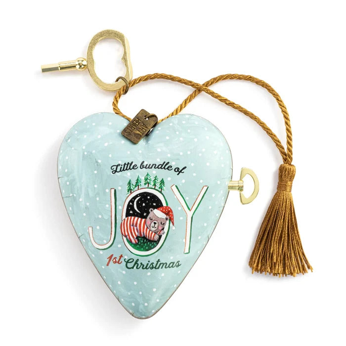 Child's 1st Christmas Musical Art Heart
