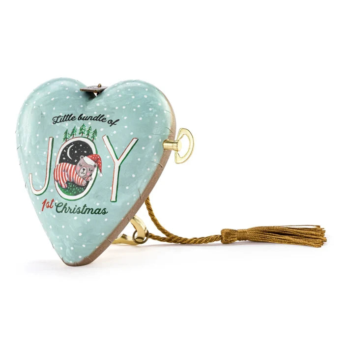 Child's 1st Christmas Musical Art Heart