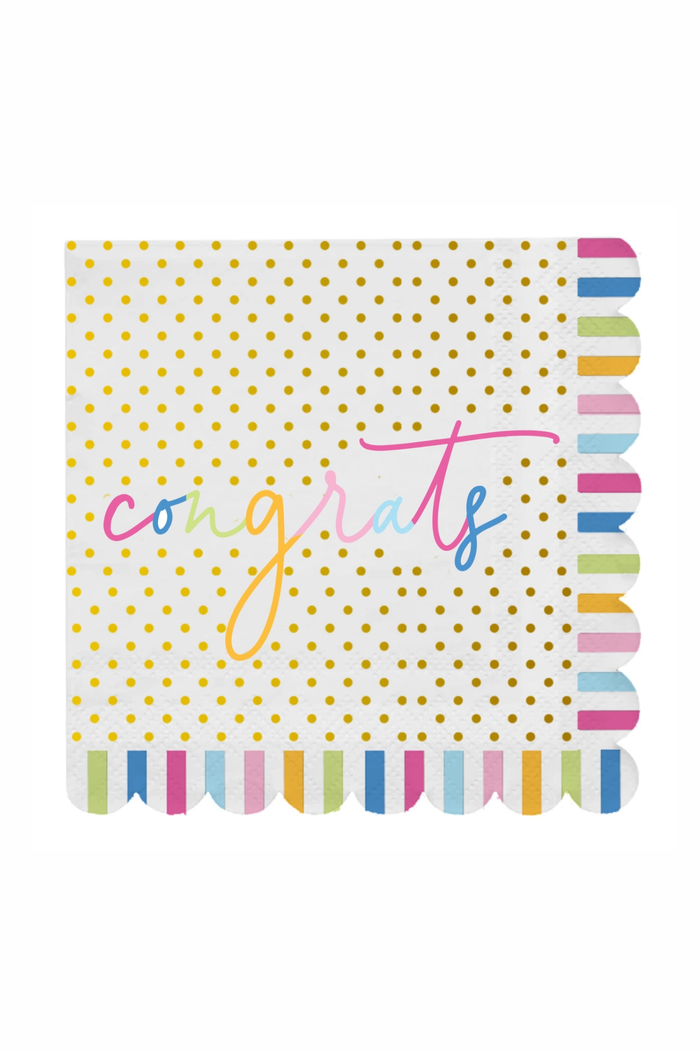 Cocktail Napkin Congrats