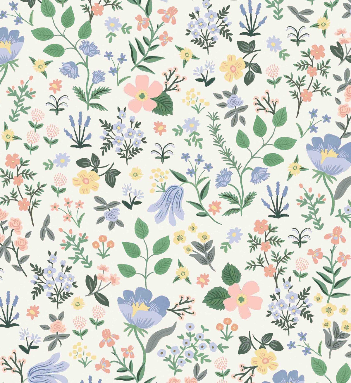 Bramble Fields Peel & Stick Wallpaper - Cream