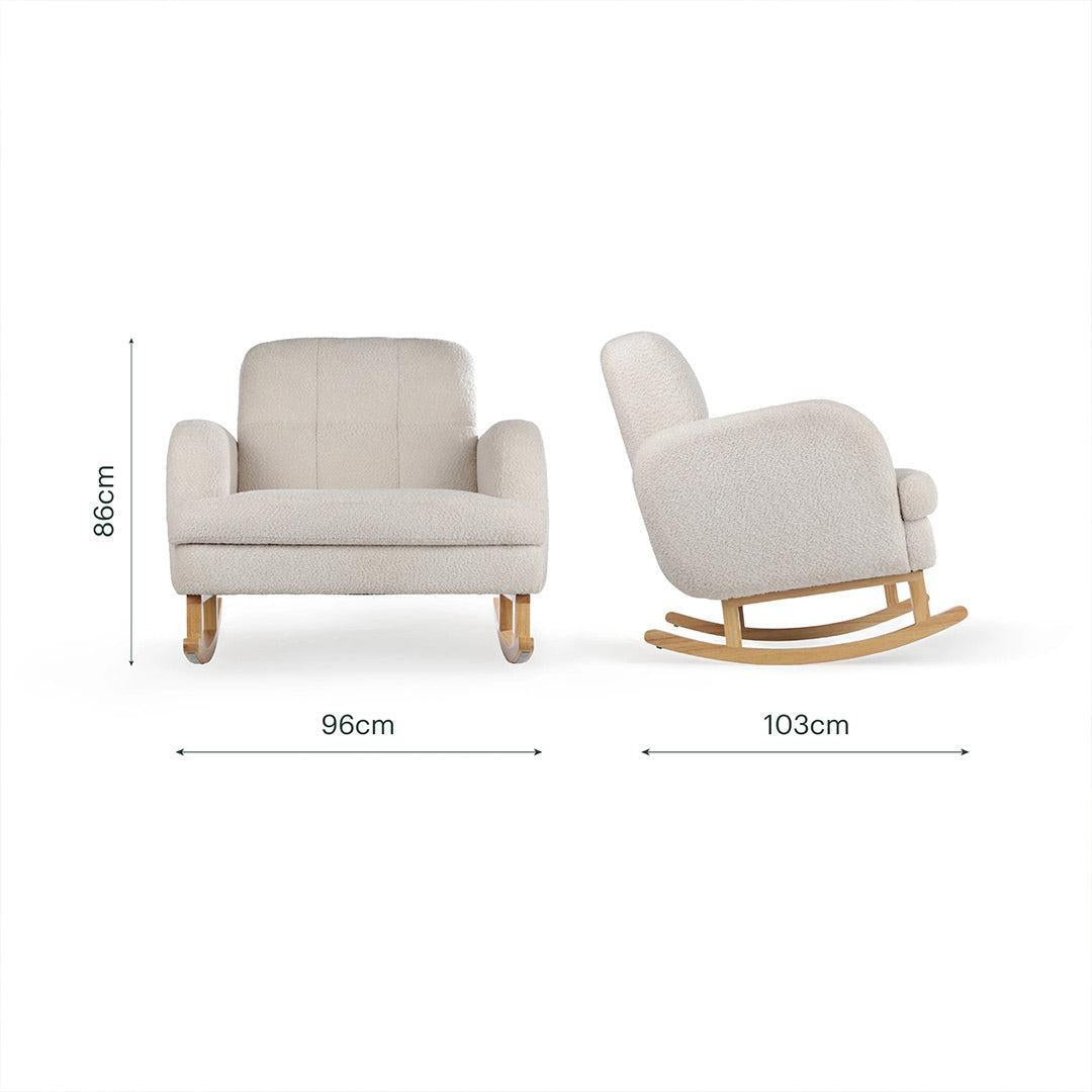 CuddleCo Etta Cuddle Chair - Boucle Mushroom