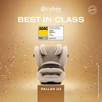CYBEX Pallas G3 Plus i-Size Car Seat - Stone Grey