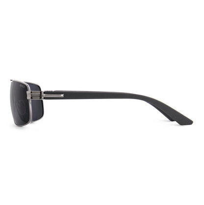 DURNESS SUNGLASSES - SHINY BLACK METAL - SINTEC® LENS