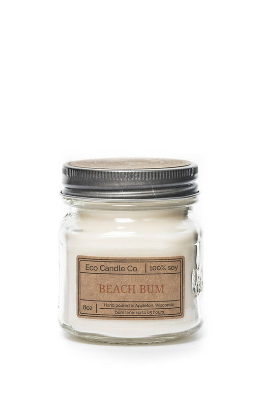 Eco Candle Company - 8oz mason BEACH BUM