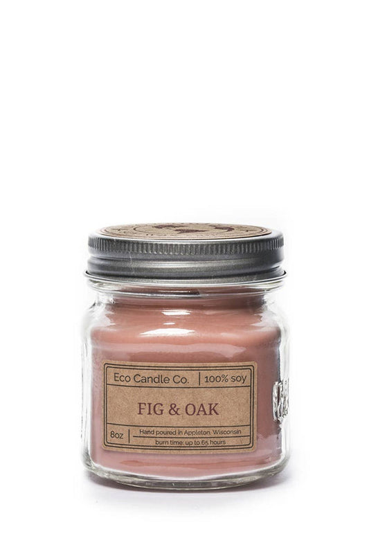 Eco Candle Company - 8oz mason FIG & OAK