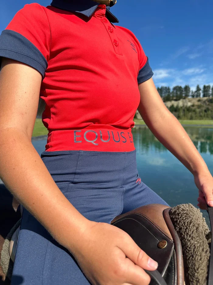 Equus Elite Kids Matching Polo (Red)