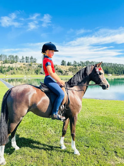 Equus Elite Kids Matching Polo (Red)