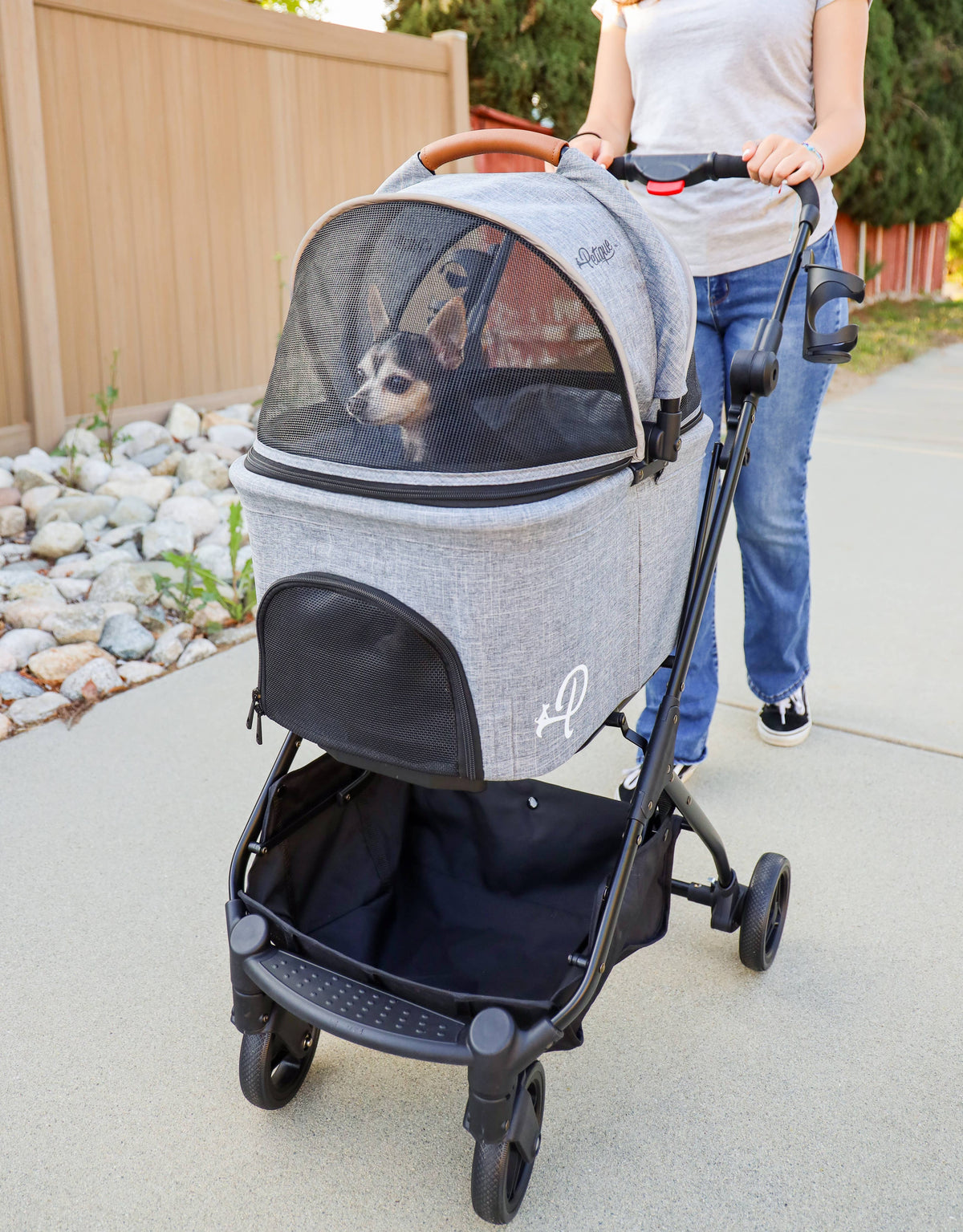 Petique, Inc - 3-in-1 Tri-Fold Pet Stroller