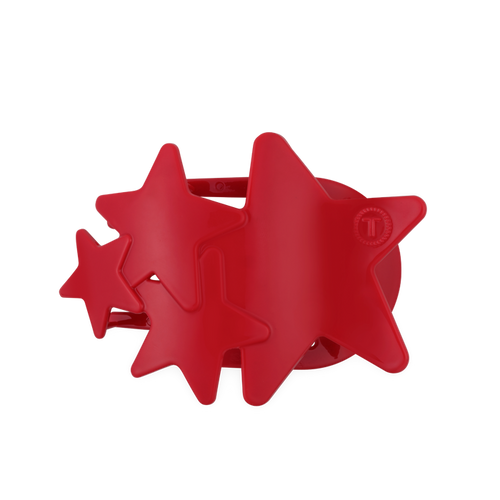 Flat Hair Clip | Large | Red Shooting Star