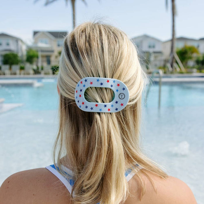 Flat Round Hair Clip | Medium | United We Sparkle - B Social Boutique