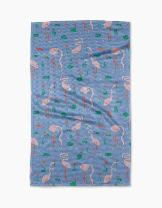 Flirty Flamingo Tea Towel