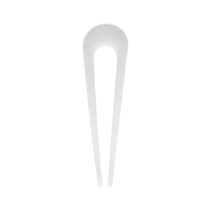 French Hair Pin Coconut White