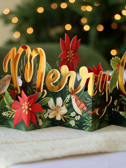 FreshCut Paper LLC - Christmas Wishes: Accordion Card (10 Accordion Cards)