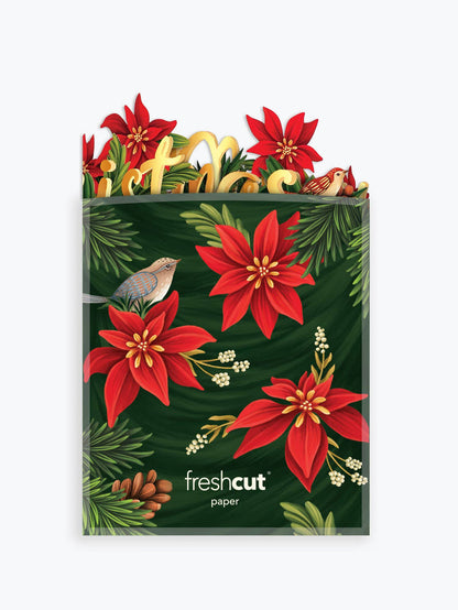 FreshCut Paper LLC - Christmas Wishes: Accordion Card (10 Accordion Cards)