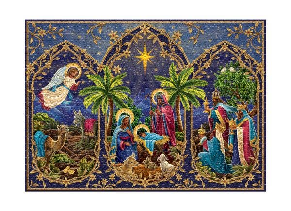 FreshCut Paper LLC - Starlit Nativity Advent Puzzle