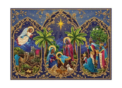 FreshCut Paper LLC - Starlit Nativity Advent Puzzle