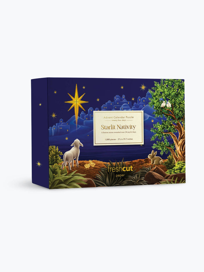 FreshCut Paper LLC - Starlit Nativity Advent Puzzle