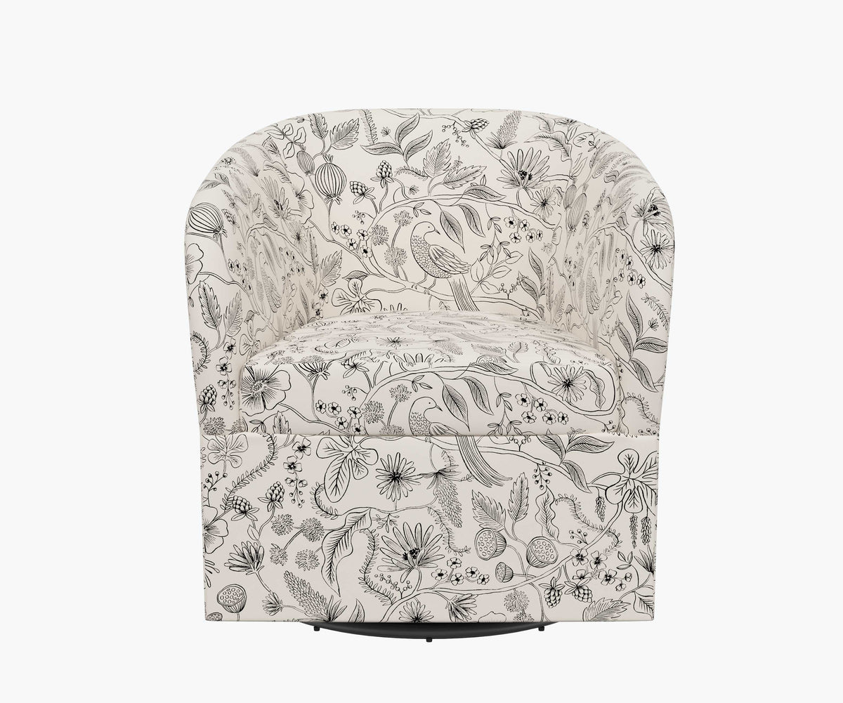 Pembroke Swivel Chair - Aviary