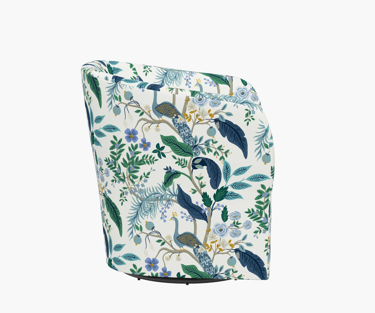 Pembroke Swivel Chair - Peacock