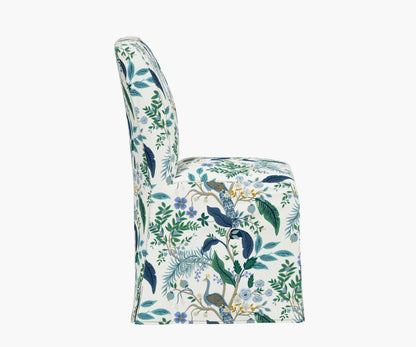 Frances Slipcover Dining Chair - Peacock