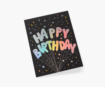 Mylar Birthday Balloons Birthday Cards - Boxed Set