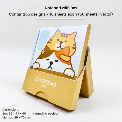 Hakomemo Memo Note Pad – Cat