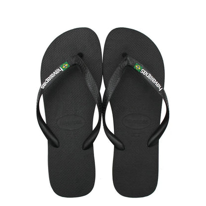 Havaianas Brasil Logo flip-flops - Black/White