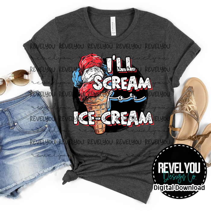 I'll Scream For Ice-Cream  - PNG
