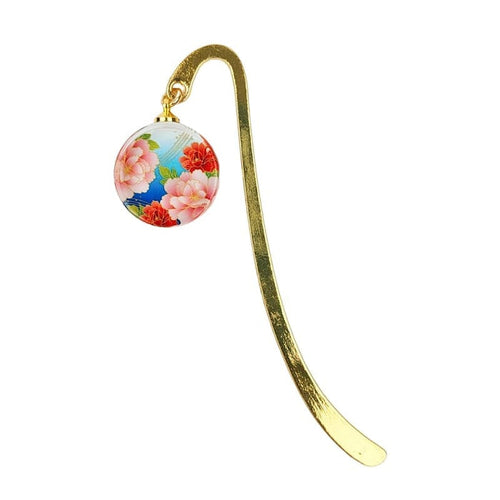 Japanese Bookmark - Peony