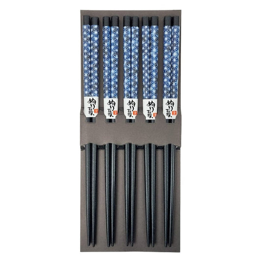 Japanese Chopsticks - Asanoha Blue