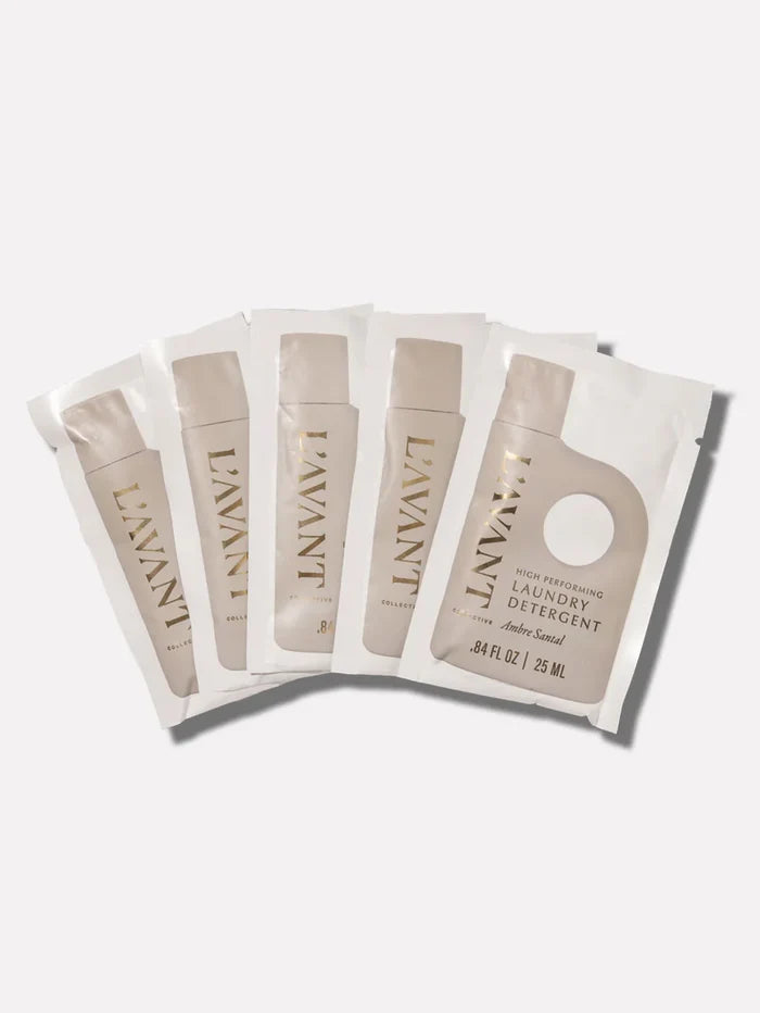L'AVANT Collective: Laundry Detergent Travel Pack (Set of 5) - Ambre Santal - B Social Boutique