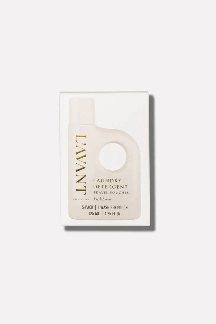 L'AVANT Collective: Laundry Detergent Travel Pack (Set of 5) - Fresh Linen - B Social Boutique