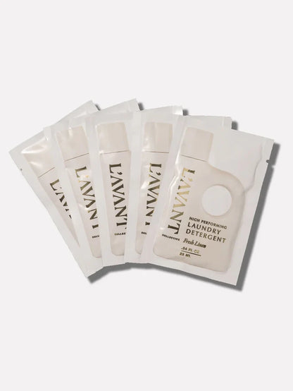 L'AVANT Collective: Laundry Detergent Travel Pack (Set of 5) - Fresh Linen - B Social Boutique