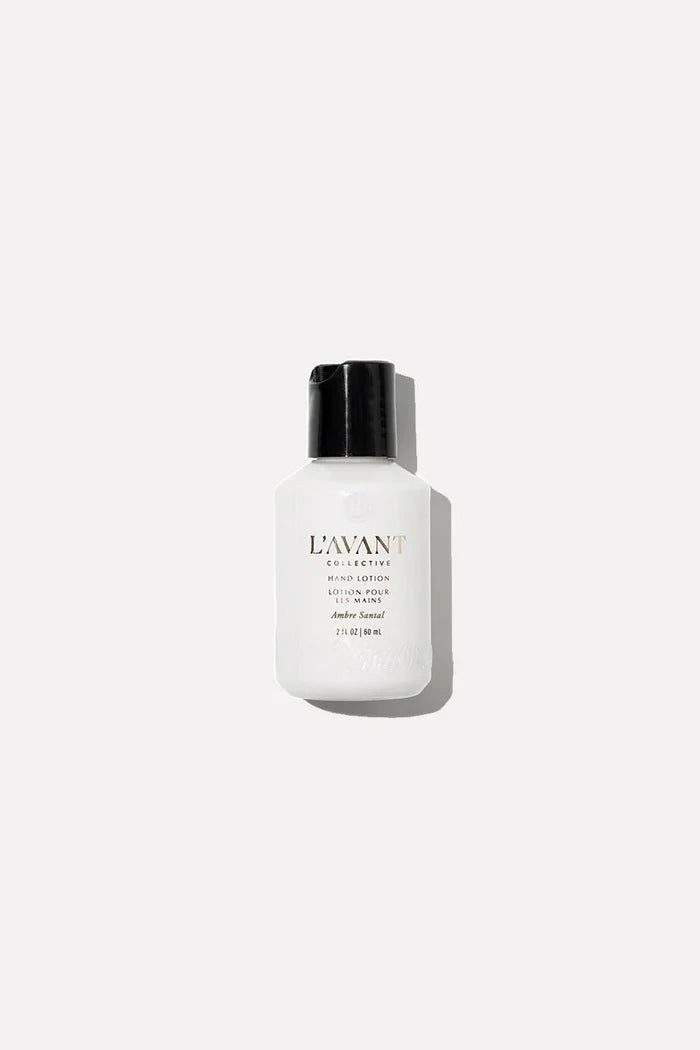 L'AVANT Collective: Mini Travel Hand Lotion Ambre Santal, 2oz - B Social Boutique