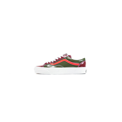LX Old Skool 36 (Patent Bordeaux/Olive)