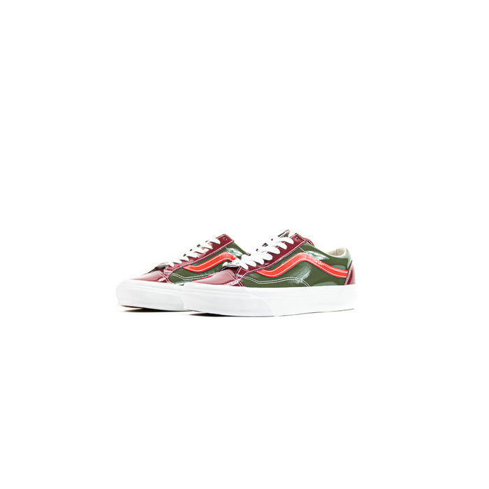 LX Old Skool 36 (Patent Bordeaux/Olive)