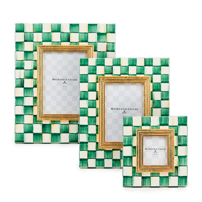 MacKenzie Childs: Emerald Check 4" x 6" Frame