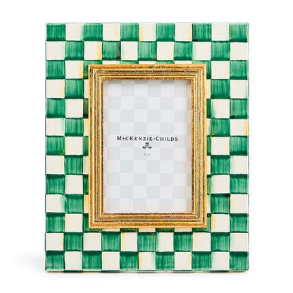 MacKenzie Childs: Emerald Check 4" x 6" Frame