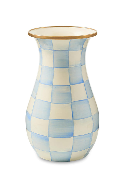 MacKenzie Childs: Sky Check Tall Vase