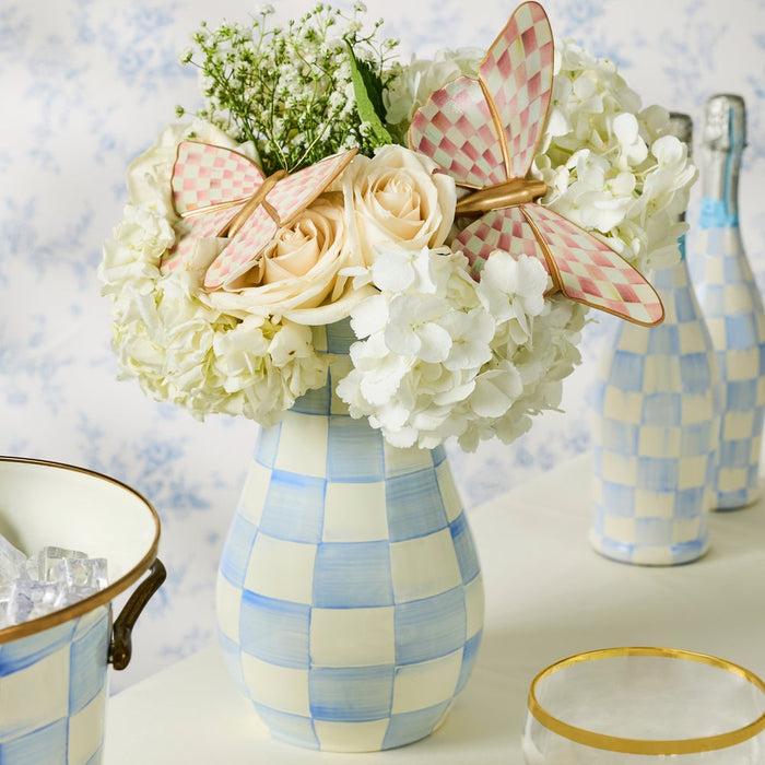 MacKenzie Childs: Sky Check Tall Vase
